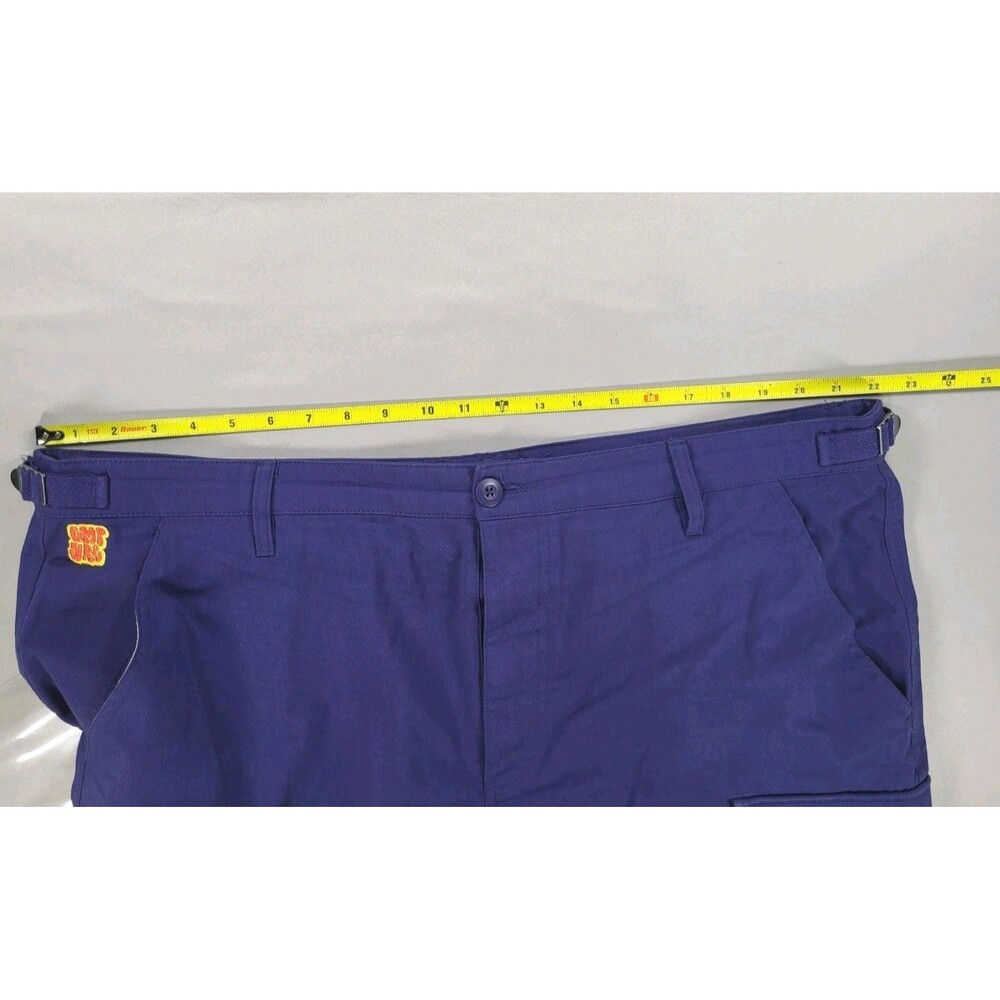 Empyre Relax Cargo Pants Neon Blue Mens Size 40 Baggy Skate 90s Y2K - Picture 5 of 10